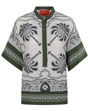 La DoubleJ Overhemden ,Veelkleurig ,Estelle Blouse - Grijs