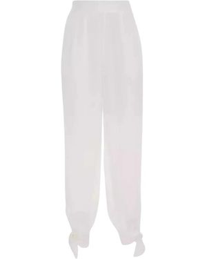 Zimmermann Ivory Leinen Haremshose Lockere Beine - Weiß