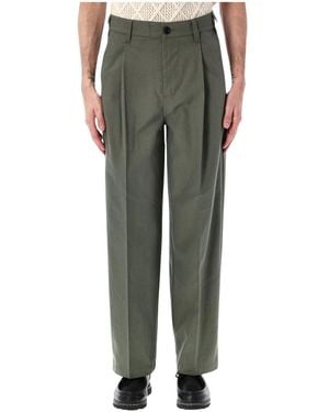 Obey Straight Trousers - Green