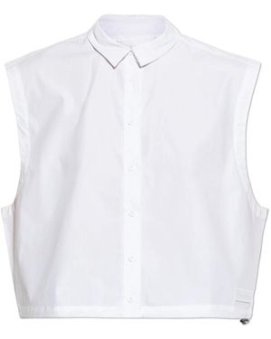 Rethinkit Studios Ärmelloses Shirt Mit Lockerer Passform - Weiß