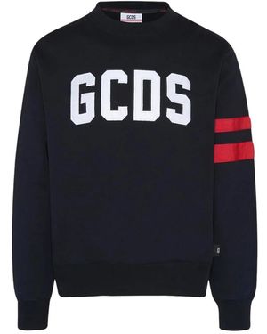 Gcds Baumwoll-Jersey Rundhalsausschnitt Sweatshirt - Blau