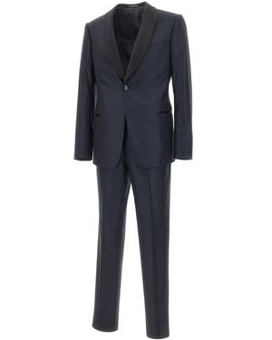 Emporio Armani Single Breasted Suits - Black