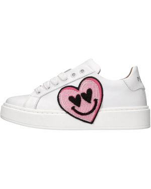 Philipp Plein Schoenen ,Wit ,Leer Ginevra Trainers