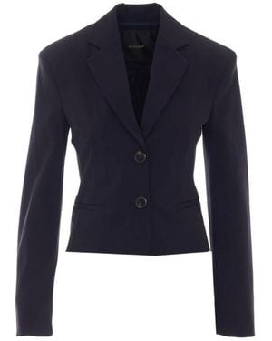 Pinko Jassen ,Blauw ,Leer Teroldego Jas