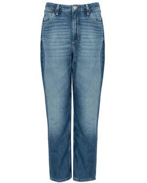 Guess Mom Fit Jeans Mit Knöchellänge - Blau