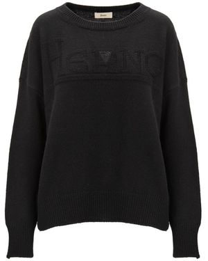 Herno Round-Neck Knitwear - Black