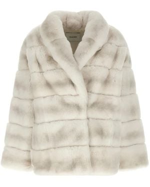 Yves Salomon Faux Fur & Shearling Jackets - Natural