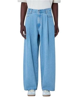 Levi's Jeans ,Blauw ,Denim Wide-Leg Denim Broeken