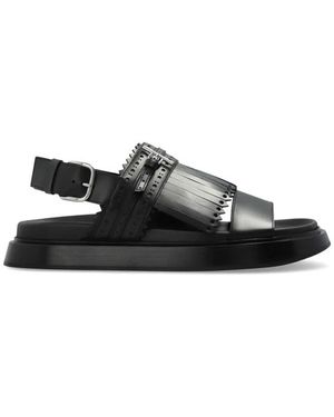 McQueen Schoenen ,Zwart ,Leer Leren Schoenen