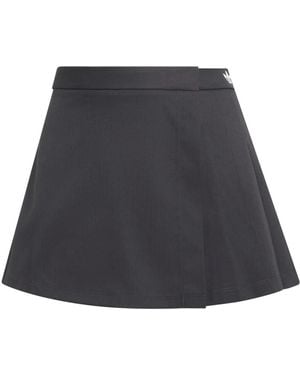 adidas Fitness ,Zwart ,Polyester Plissé Rok - Grijs