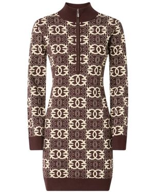Pinko Knitted Dresses - Brown