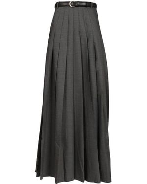 Self-Portrait Maxi-Rock Mit Falten - Schwarz