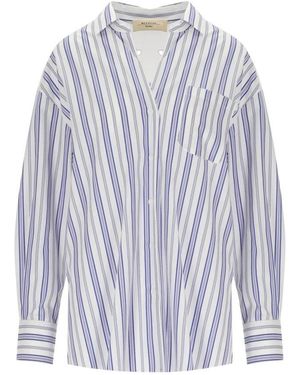Weekend by Maxmara Overhemden ,Veelkleurig ,Katoen Tessile Shirt - Blauw