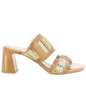Hispanitas Heeled Mules - Metallizzato