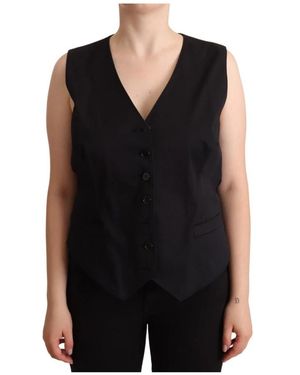 アウターその他 DOLCE & GABBANA Woman Waistcoat Black F29FTTFU21E N0000 Dolce & Gabbana Double-Breasted Vest women - Glamood Outlet
