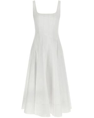 STAUD Midi Dresses - White