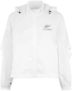 Philipp Plein Windbreaker Jacket Scratch - Wit