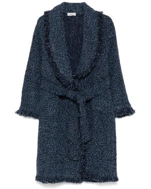 Charlott Belted Coats - Blauw