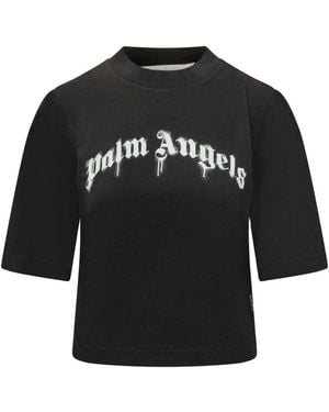 Palm Angels T-Shirts - Black