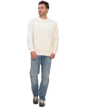 Pure Path Hoodies & Sweatvesten ,Trio Of Flowers Crewneck - Wit