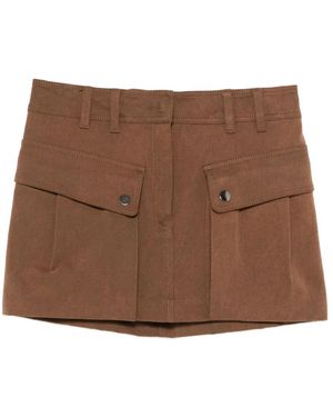 ANDAMANE Bruine Cargo Mini Rok Italië