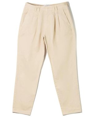 Wax London Straight Trousers - Natural