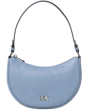 Michael Kors Elegante Lederhandtasche Mit Goldakzenten - Blau