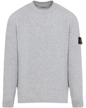 Stone Island Round-Neck Knitwear - Gris