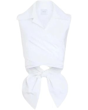 Patou Sleeveless Tops - Blanco