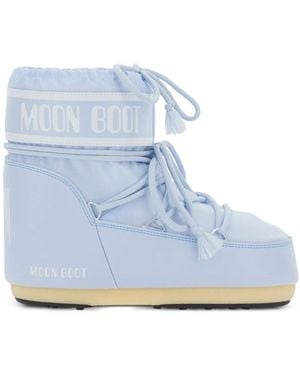 Moon Boot Schoenen ,Blauw ,Nylon Icon Low