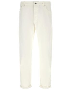 Brunello Cucinelli Slim Fit Jeans - White