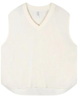 10Days Tops ,Mouwloze Top Met Relaxte Pasvorm - Wit