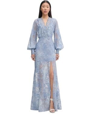 Ermanno Scervino Wickelkleid Aus Tüll - Blau