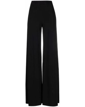 Norma Kamali Wide Trousers - Black