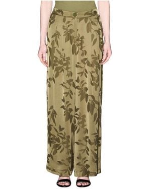 ARMANI EXCHANGE Wide Trousers - Green