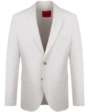 HUGO Linnenmix Blazer - Wit