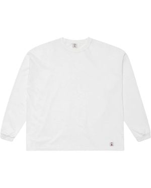 Edwin Tops ,Wit ,Katoen Long Sleeve T-Shirt