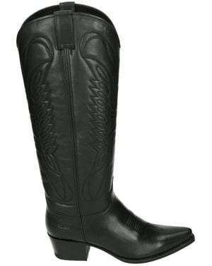 Sendra Western Schwarzer Lederstiefel