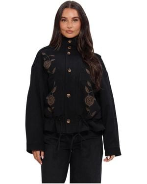 Antik Batik Jassen ,Zwart ,Katoen Aristide Jas