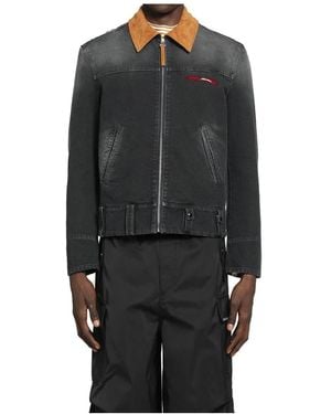 Marni Denim Jackets - Black