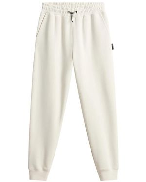 Woolrich Broeken ,Wit ,Katoen Katoenen Fleece Broek - Naturel