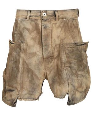Rick Owens Denim Shorts - Natural