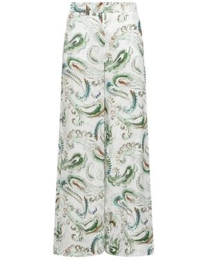 Marella Wide Trousers - Green