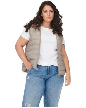 Only Carmakoma Newtahoe Hood Waistcoat - Blauw