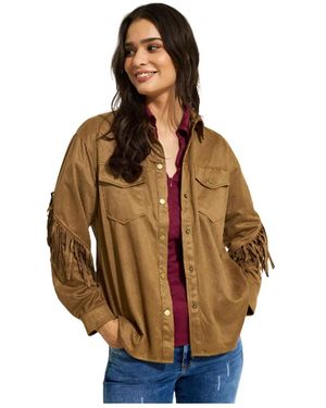 iN FRONT Shirts - Brown