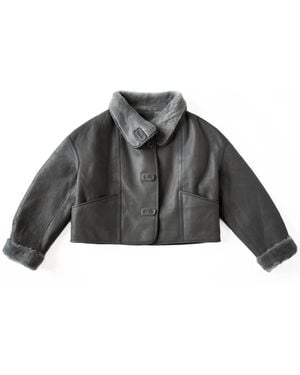 Just things we like Faux Fur & Shearling Jackets - Gray
