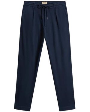 Woolrich Broeken ,Blauw ,Linnen Milton Pant