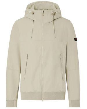 Peuterey Hoodies & Sweatvesten ,Nylon Hooded Hybrid Jacket - Grijs
