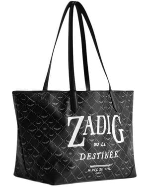Zadig & Voltaire Tassen ,Zwart ,Katoen Z Shopper Monogram Tag Bag