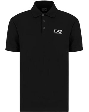 EA7 Ea7 T-Shirts Und Poloshirts Schwarz